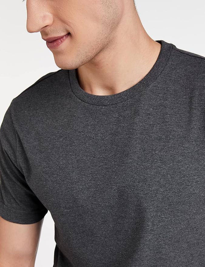 Symbol Men's Solid Cotton T Shirt | Round Neck